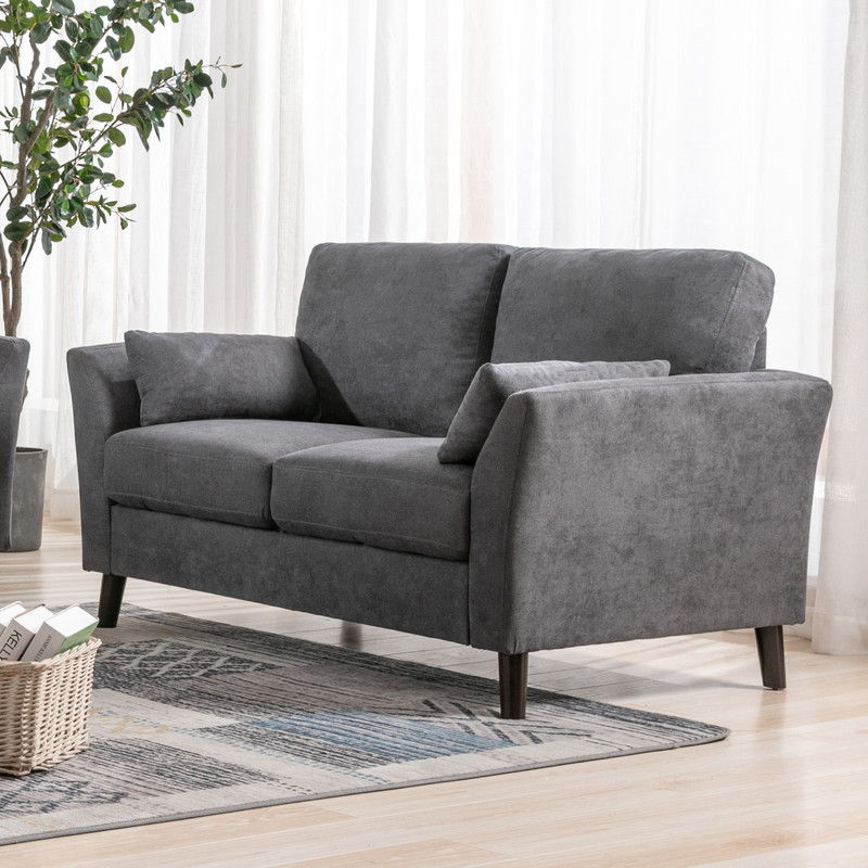 Damian - Woven Fabric Loveseat