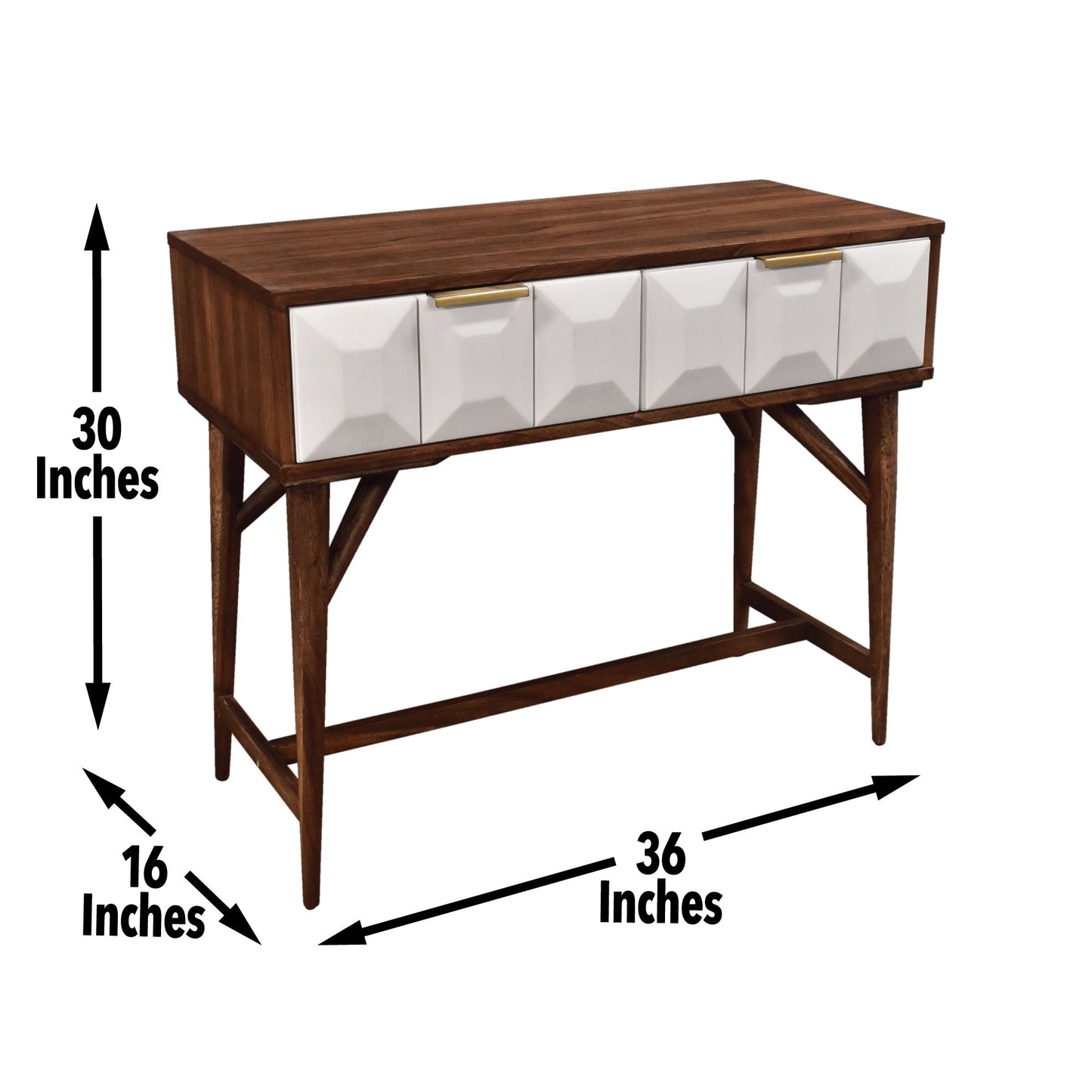 Ginny - Console Table - Dark Brown