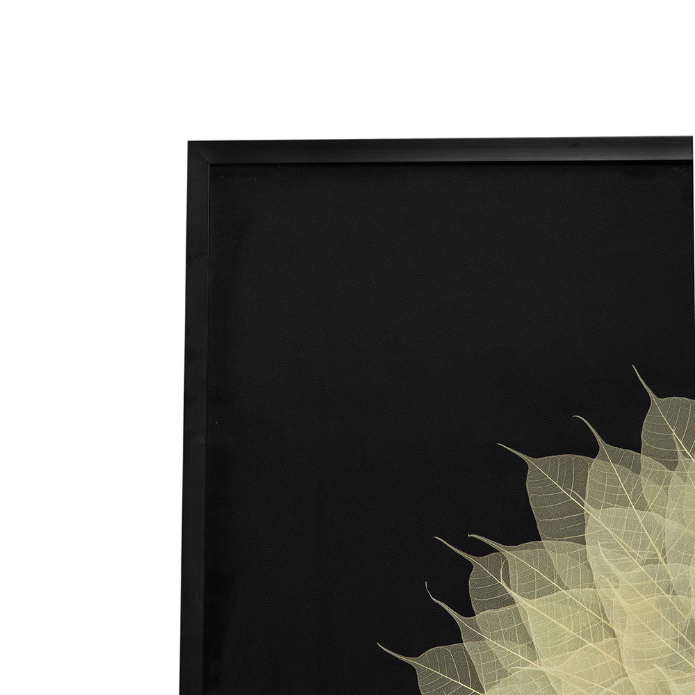 Camilla - Square Shadow Box Wall Decor - Black White