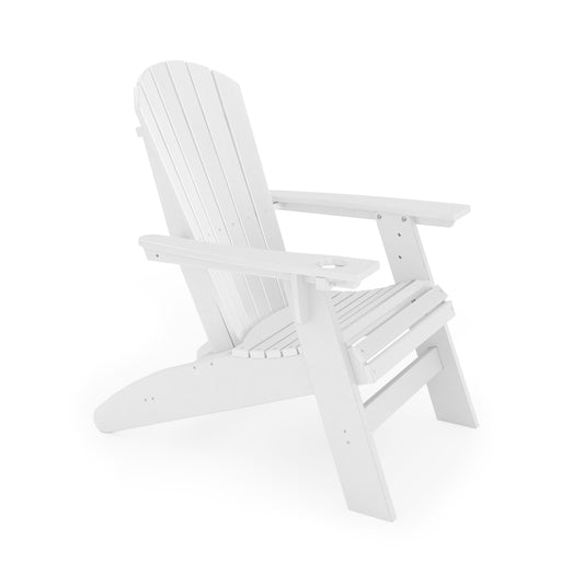 Adirondack Chair Sturdy HDPE Poly Lumber For Poolside, Patio, And Garden Relaxation