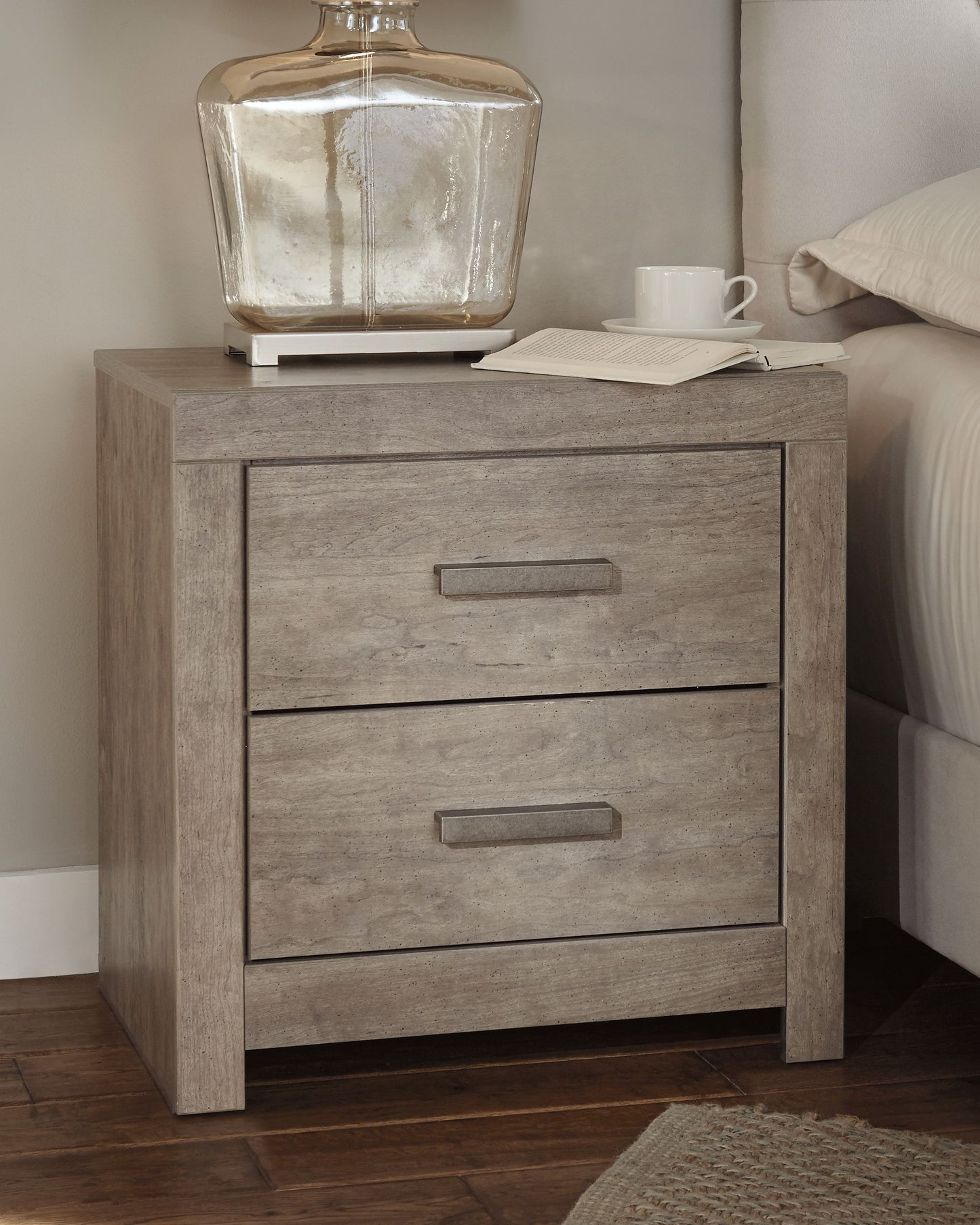 Culverbach - Gray - Two Drawer Night Stand