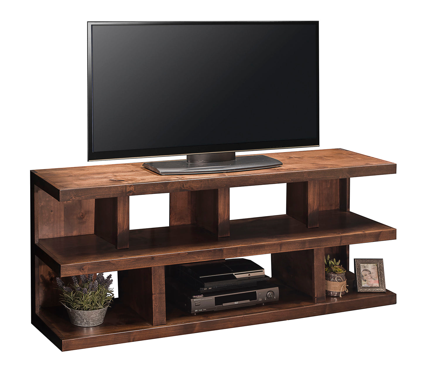 Sausalito - 64" TV Stand Console For TVs Up To 70" - Whiskey