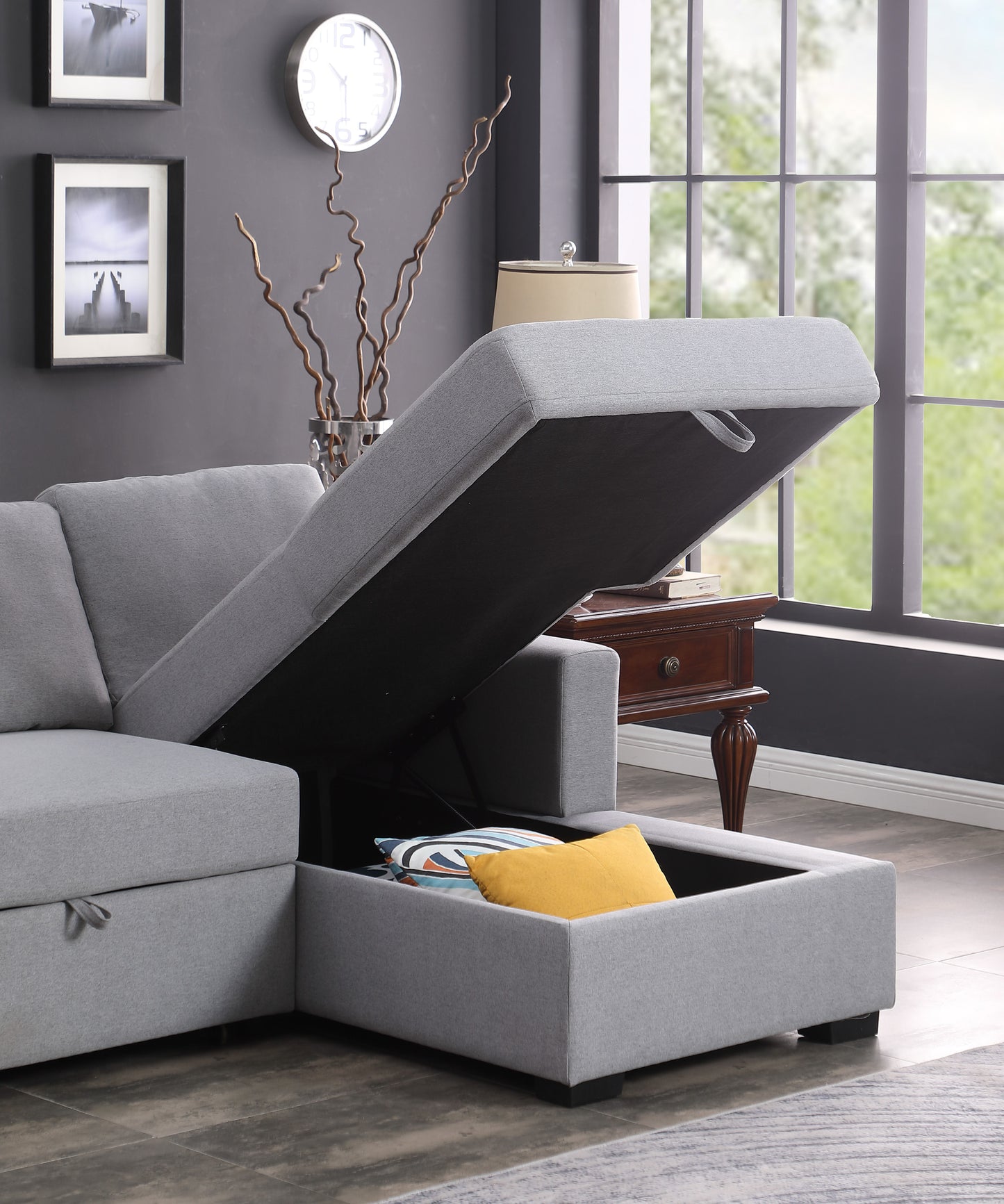 3 Piece Upholstered Sectional