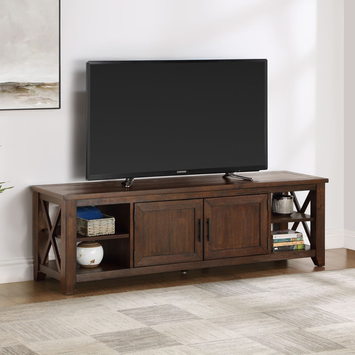 Lenka - Entertainment Stand, TV Stand - Brown