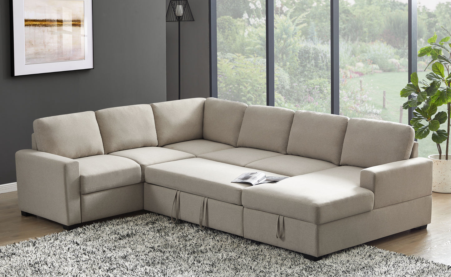 Ketterman - 4 Piece Upholstered Sectional