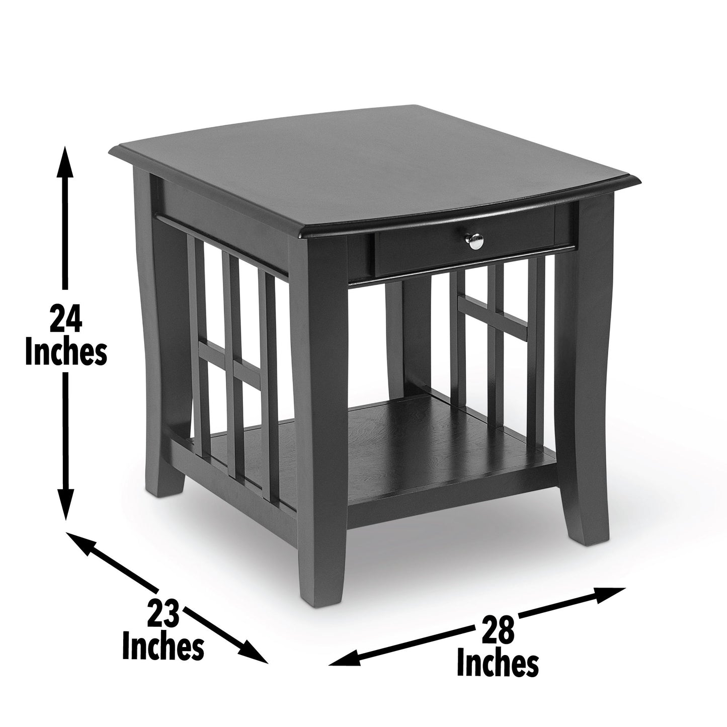 Cassidy - End Table - Black