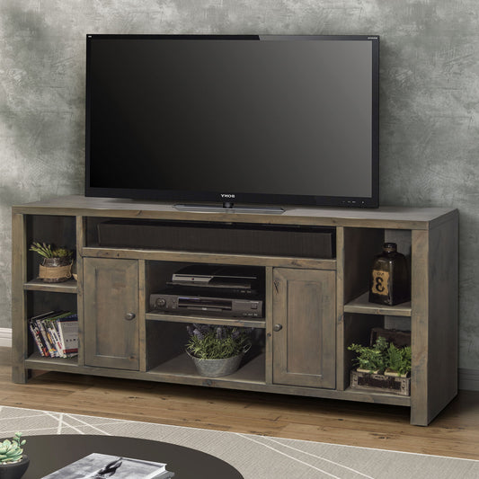 Joshua Creek - 64" TV Stand Console For TVs Up To 70" - Barnwood