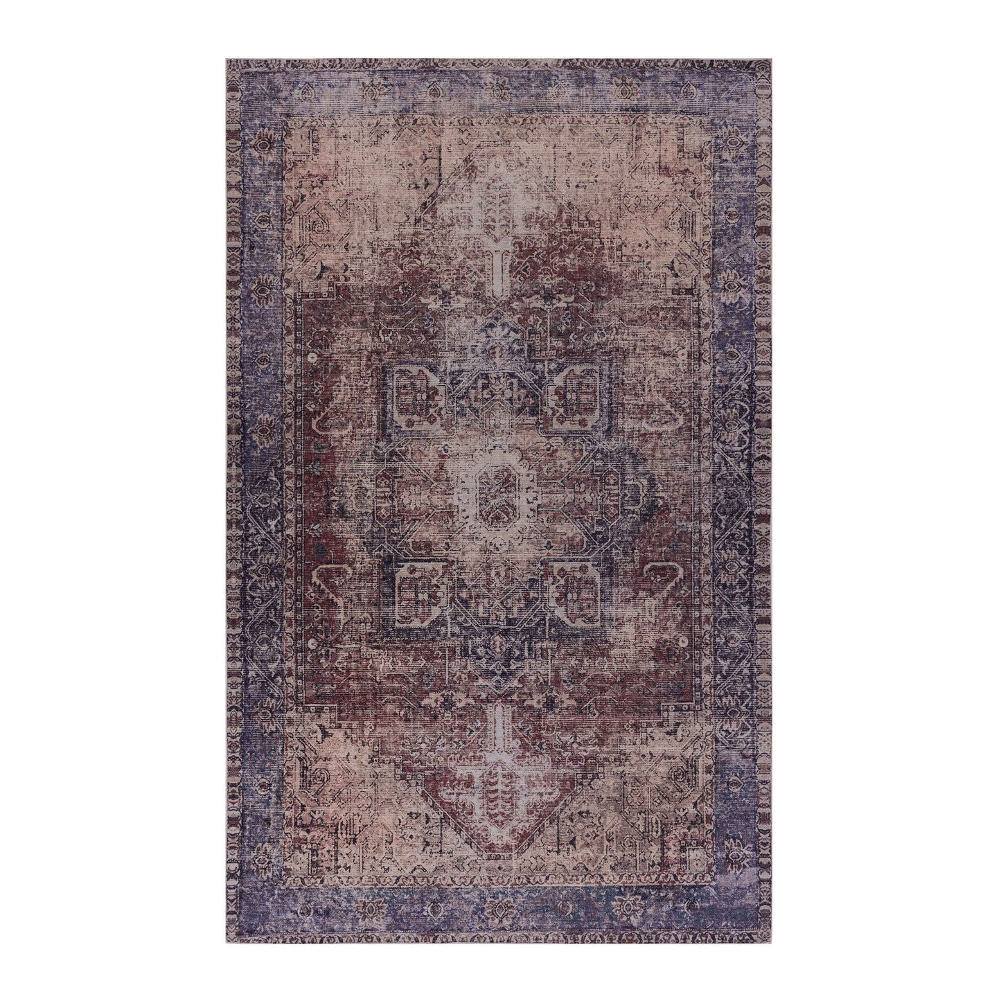 Area Rugs Washable Rug, Low-Pile, Non-Slip, Non-Shedding, Foldable, Kid & Pet Friendly Area Rugs