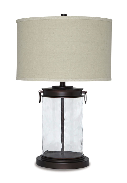 Tailynn - Clear / Bronze Finish - Glass Table Lamp