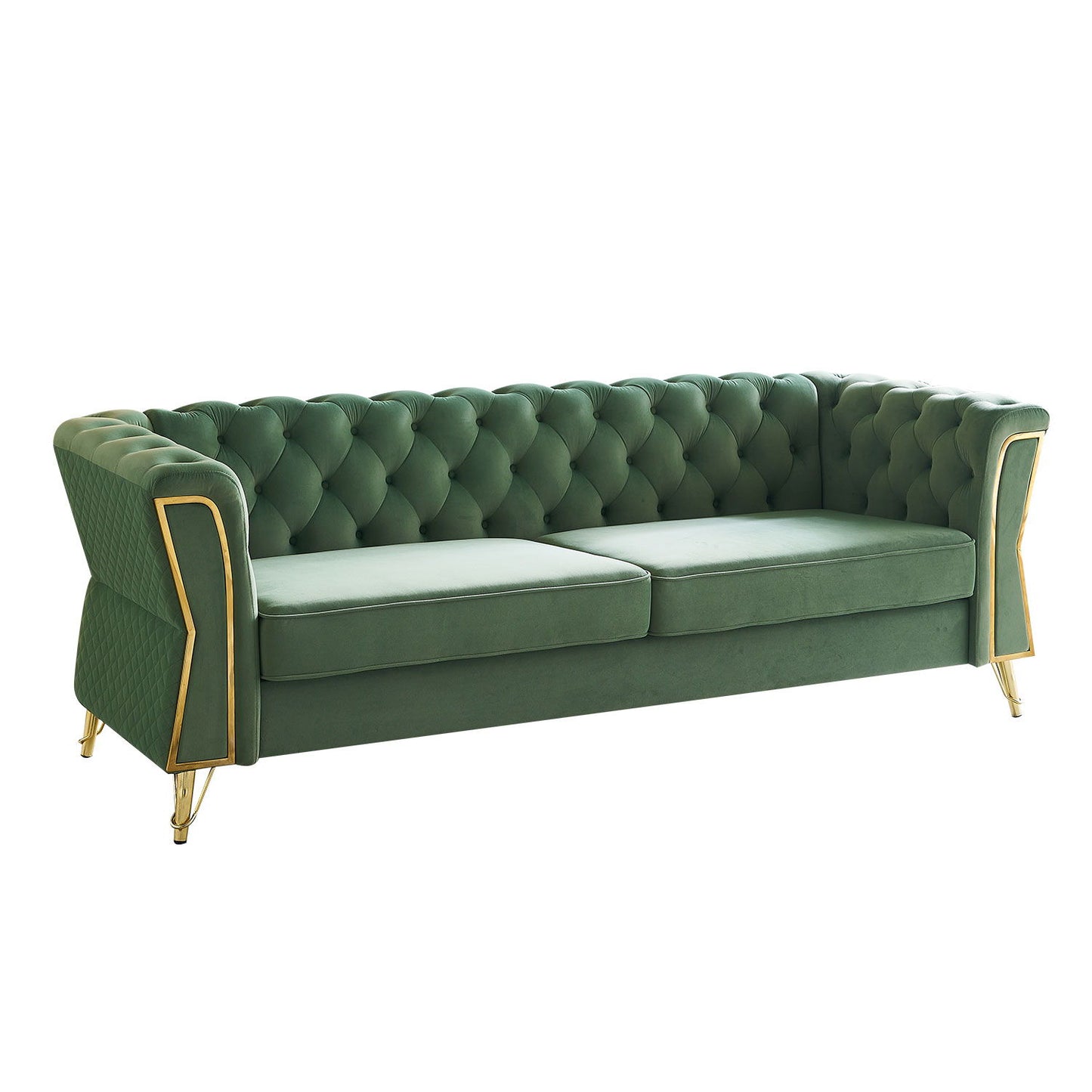 Modern Tufted Velvet Sofa For Living Room