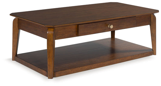 Trenmour - Medium Brown - Rectangular Cocktail Table