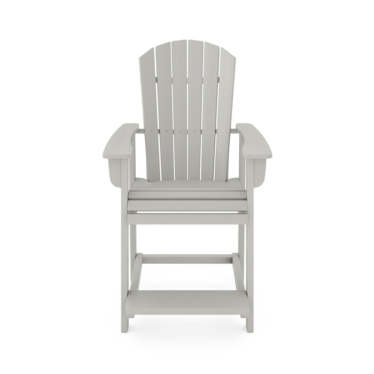 Adirondack Style Counter Chair Stylish HDPE Poly Lumber For Dining, Patio, And Garden Comfort