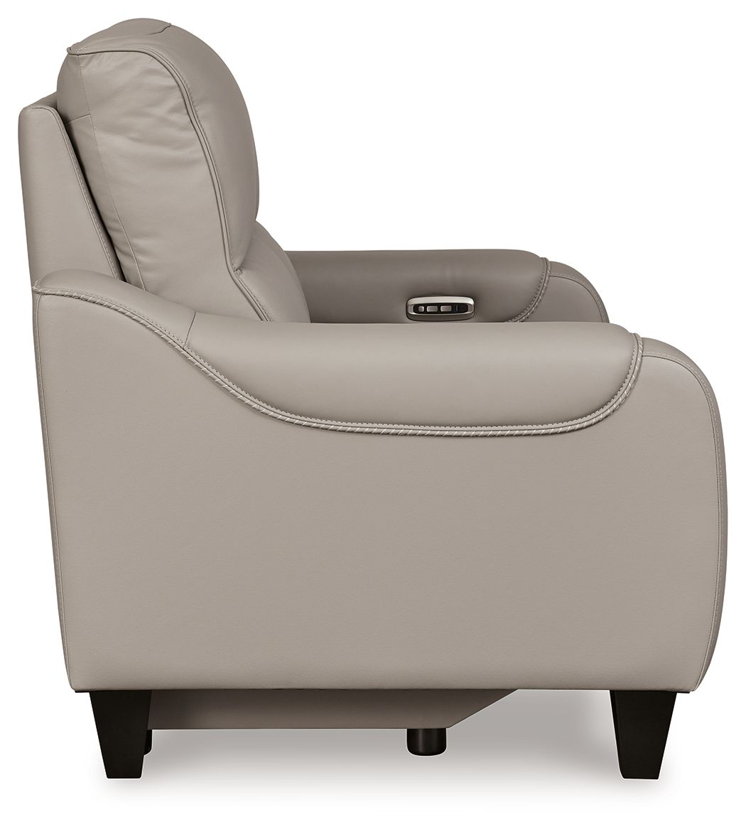 Mercomatic - Power Reclining Loveseat With Adj Headrest