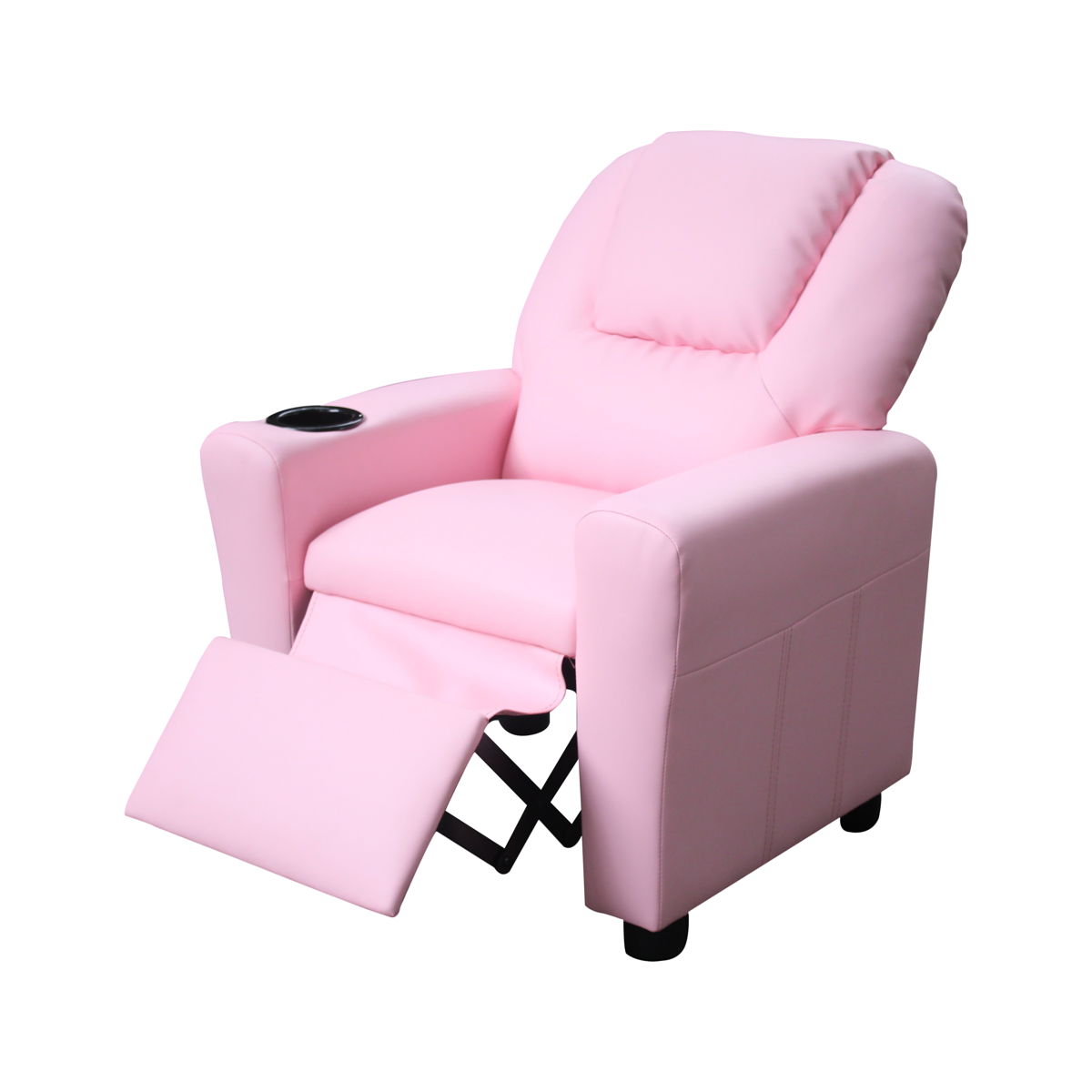 Marisa - PU Leather Kids Recliner Chair With Cupholder