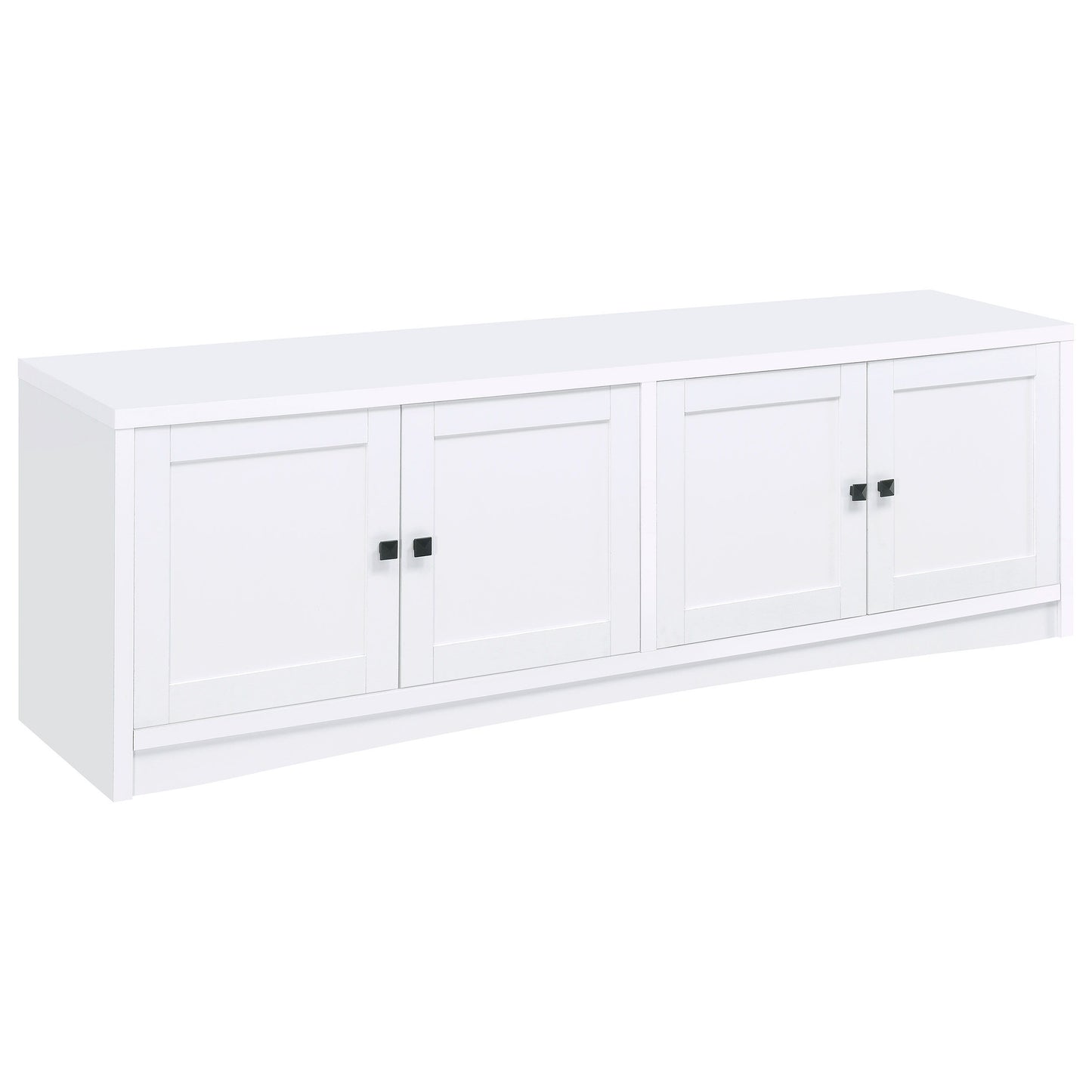 Laughlin - 4 Door Engineered Wood TV Stand - White