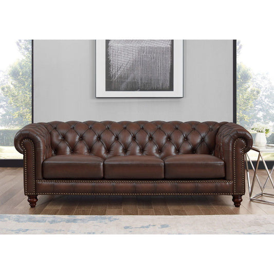 Alton Bay - Top Grain Leather Sofa Couch - Brown