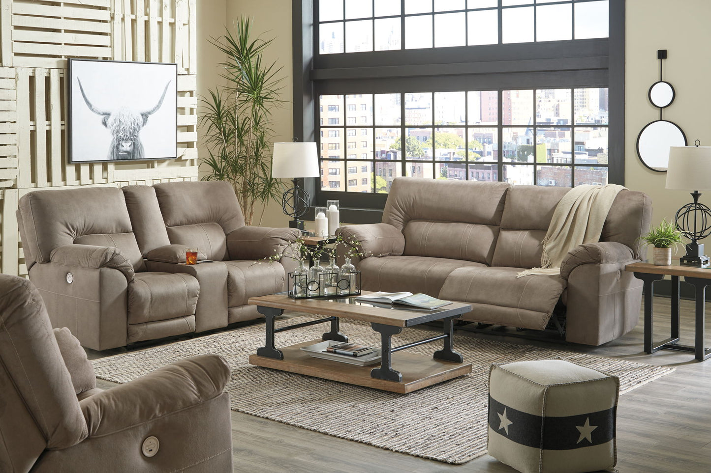 Cavalcade - Reclining Power Sofa, Loveseat Set