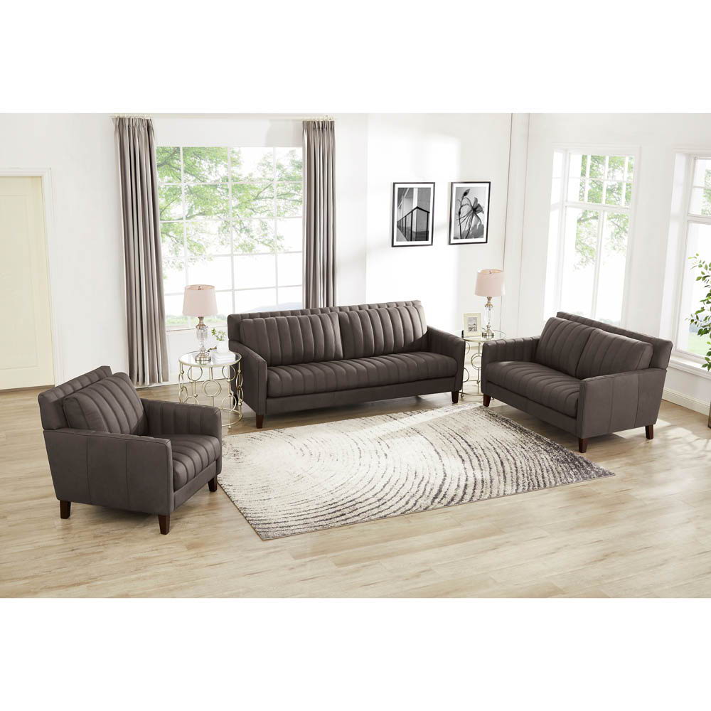 Ennis - Leather Loveseat