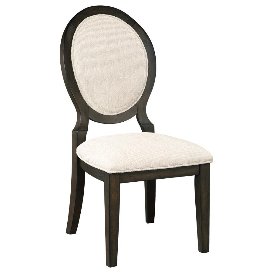 Twyla - Oval Back Dining Side Chair (Set of 2) - Dark Cocoa