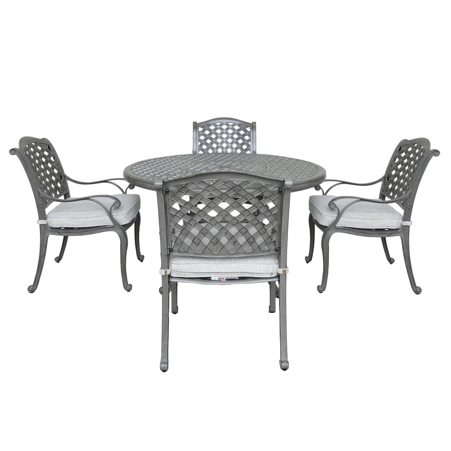 Outdoor Aluminum Dining Set With Cushion