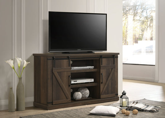 Asher - Wide TV Stand With Sliding Doors And Cable Management