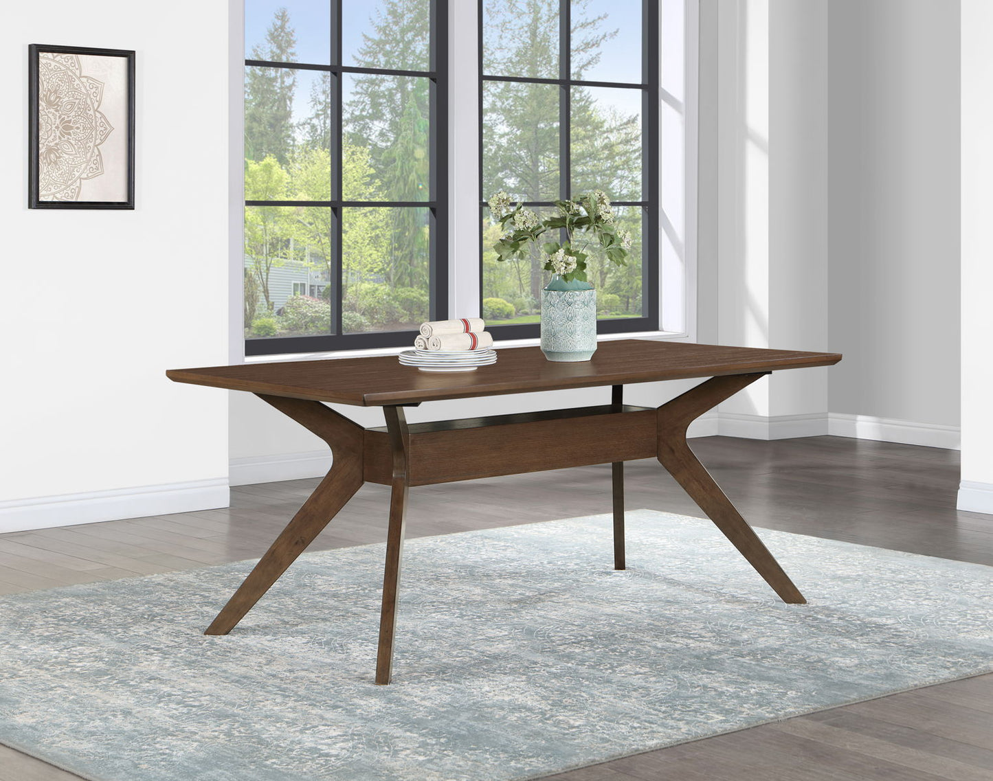 Quinn - Dining Table - Dark Brown