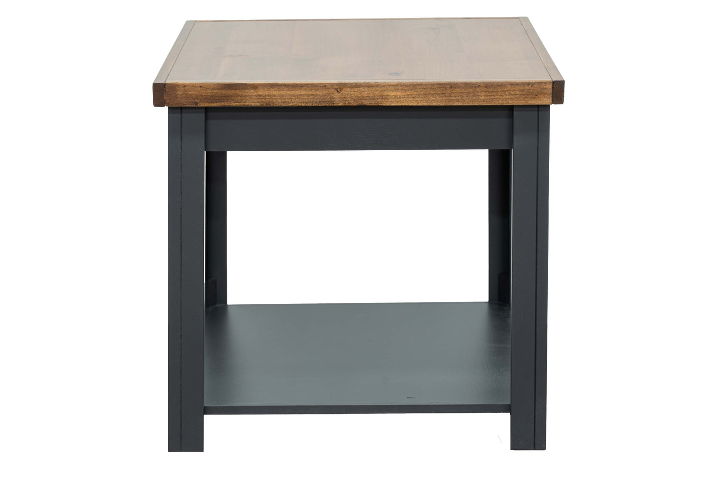 Essex - 24" Side Table - Black And Whiskey