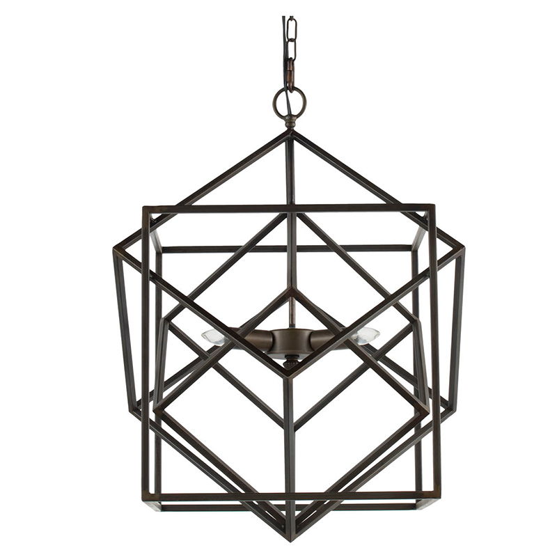 3 Light Metal Chandelier, Hanging Light Fixture With Adjustable Chain For Kitchen Dining Room Foyer Entryway, Bulb Not Included - Black