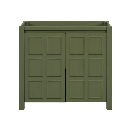 Bathroom Vanity With Adjustable Shelves (Cabinet Only) - Green