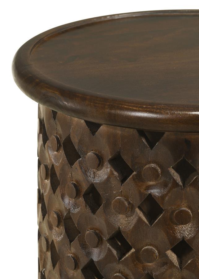 Krish - Round Wood Side Table