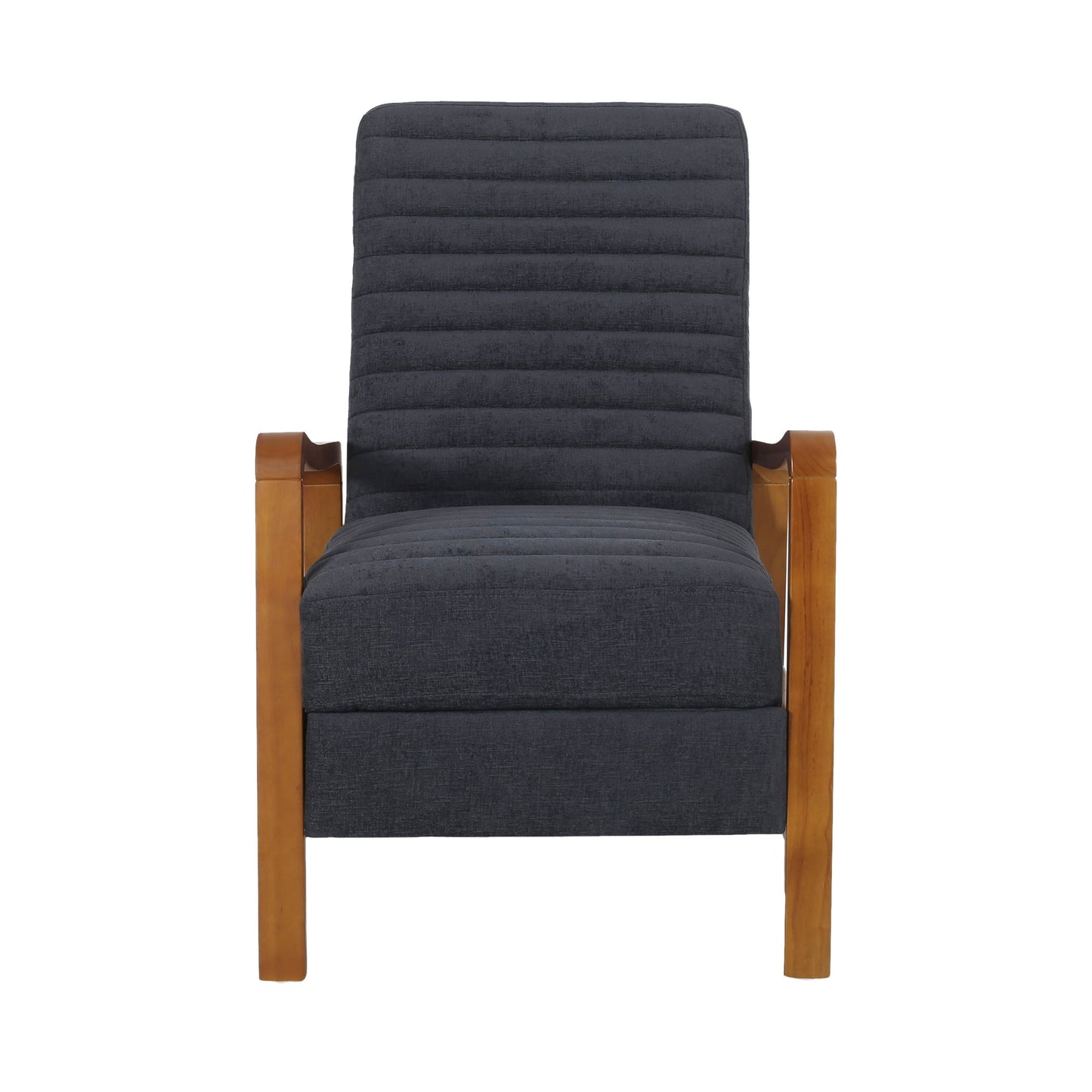 Fabric Wood Hand Manual Club Recliner