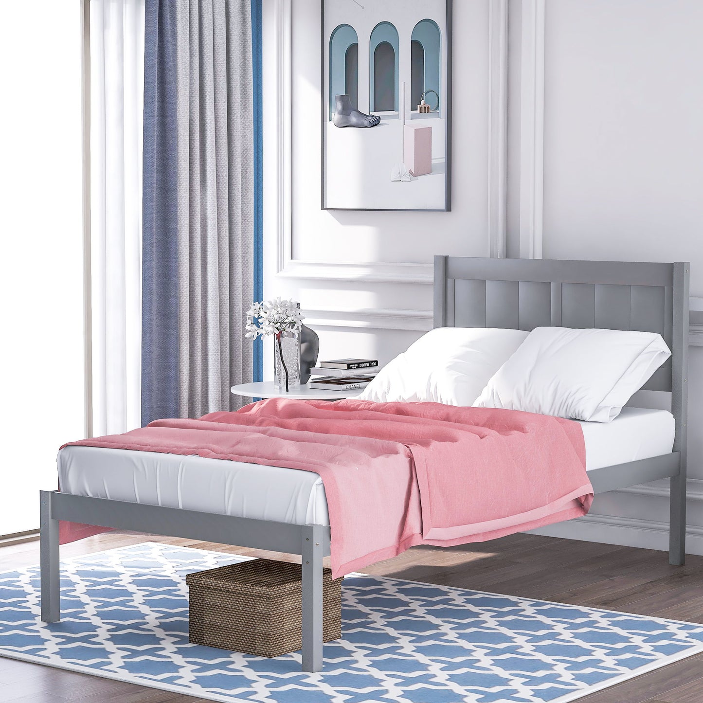 Platform Bed With Headboard