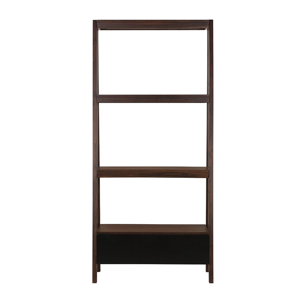 Ladder Shelf, Ladder Style Display Shelf - Natural Brown