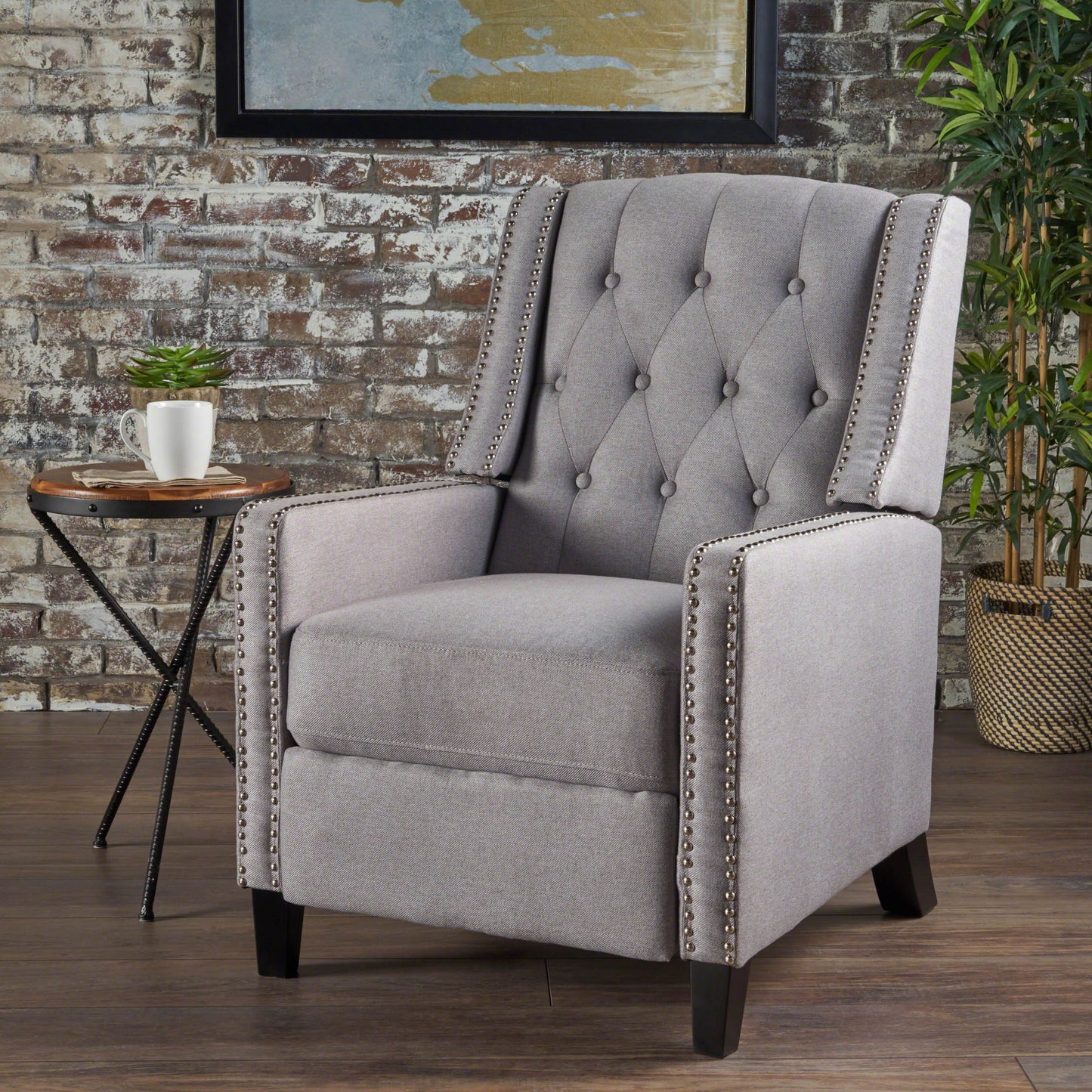 Classic Fabric Push Back Chair