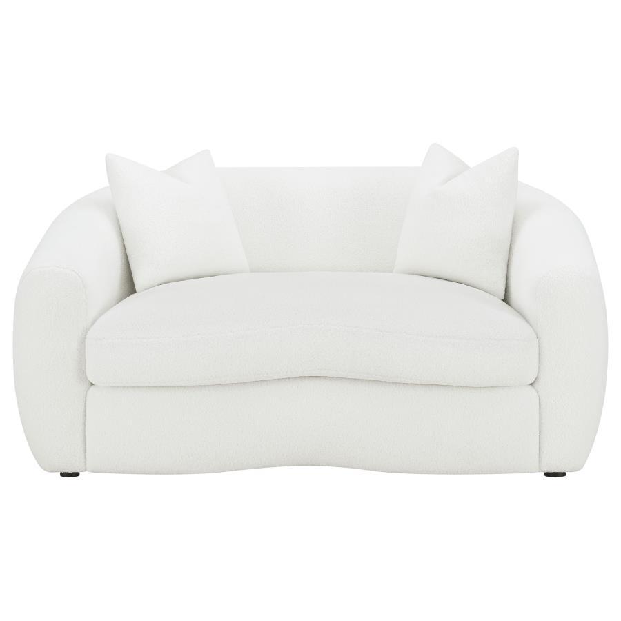 Isabella - Faux Sheepskin Upholstered Sofa Set