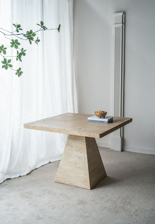 Square Dining Table With Pedestal Base