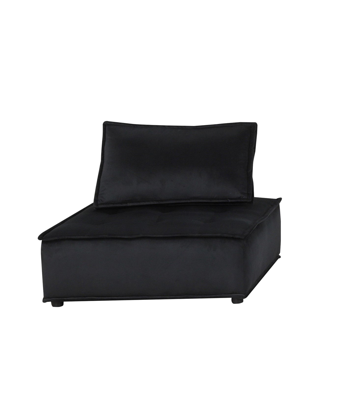 Anna - Velvet Armless Lounge Chair