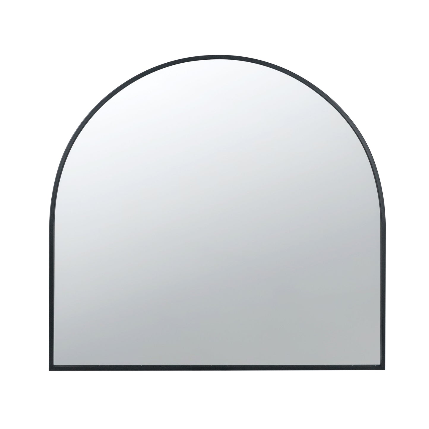 Arched Accent Mirror With Metal Frame For Bathroom, Bedroom, Entryway Wall