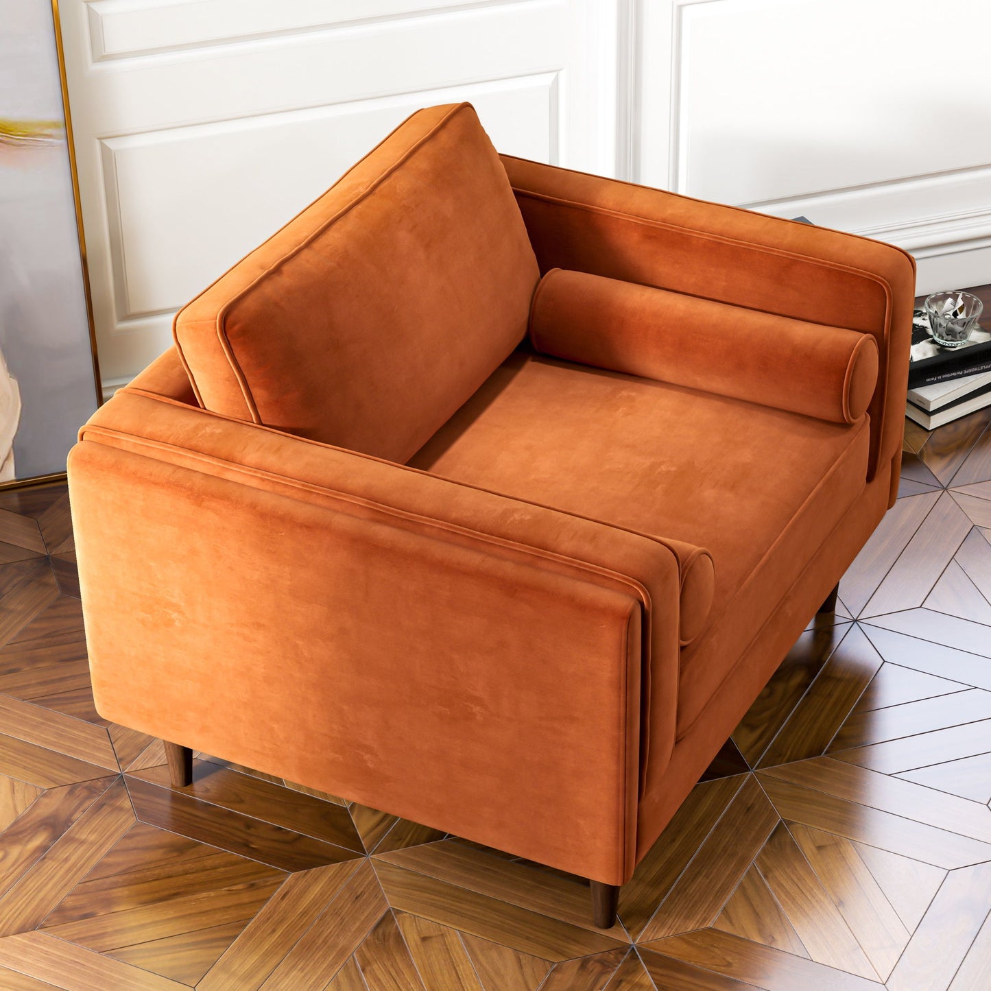 Amber - Velvet Lounge Chair