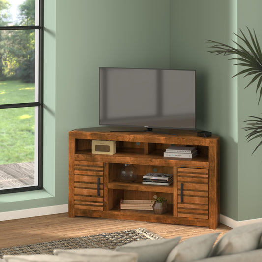 Sausalito - 52" Corner TV Console - Brown