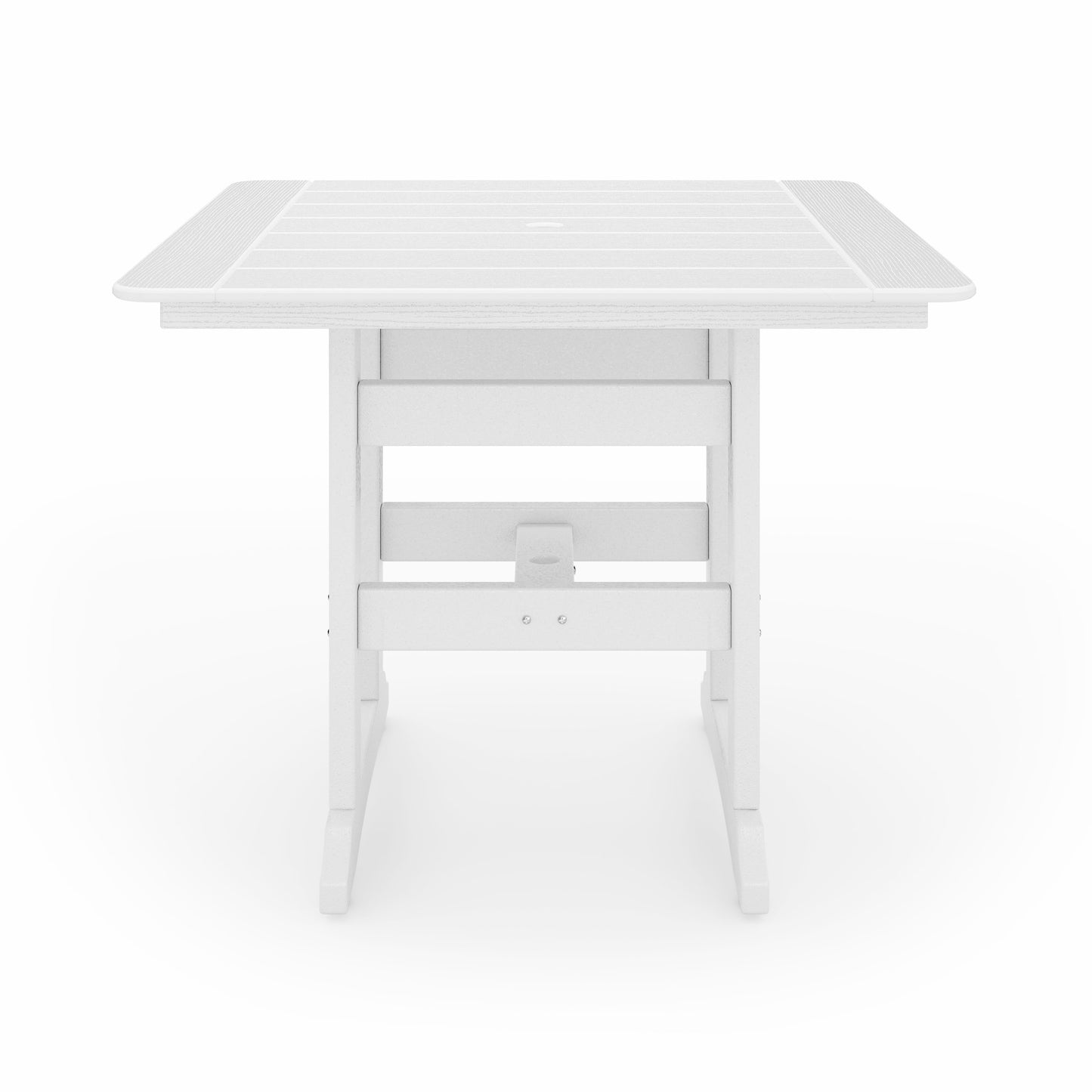 Square Counter Height Table Spacious HDPE Poly Lumber For Dining, Patio, And Garden Gatherings