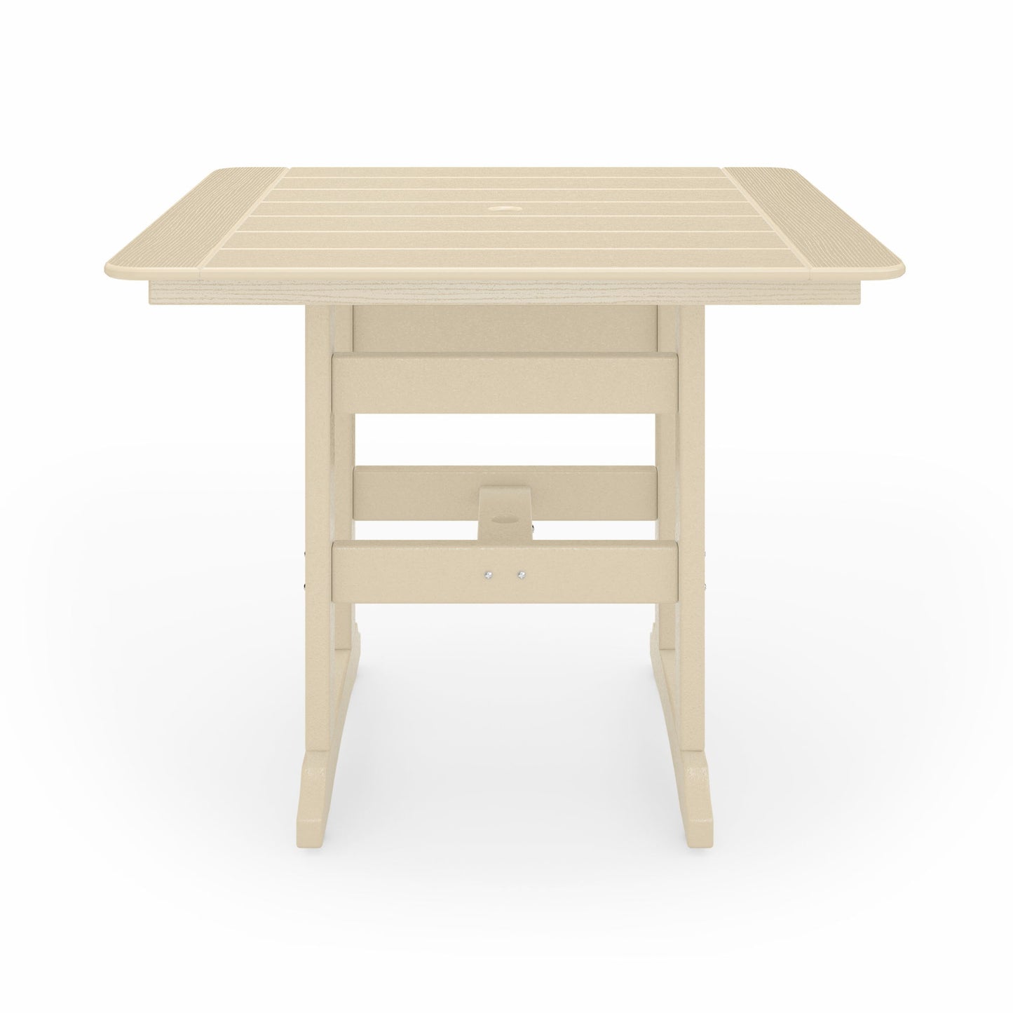 Square Counter Height Table Spacious HDPE Poly Lumber For Dining, Patio, And Garden Gatherings