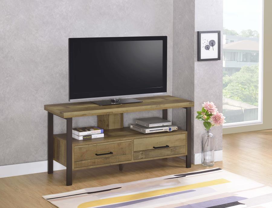 Ruston - 3-drawer Weathered Pine TV Console