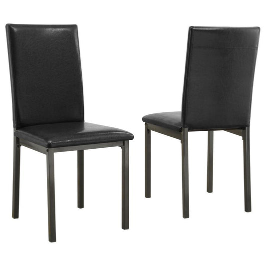 Garza - Upholstered Dining Side Chairs (Set of 2) - Black