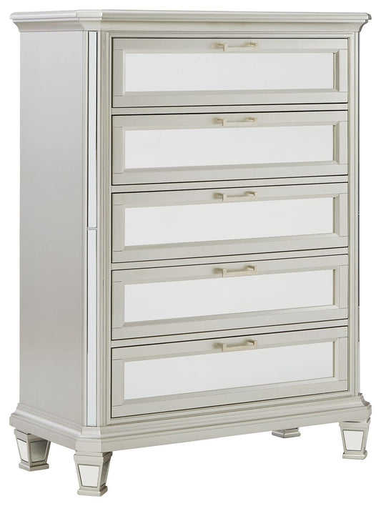 Lindenfield - Silver - Five Drawer Chest