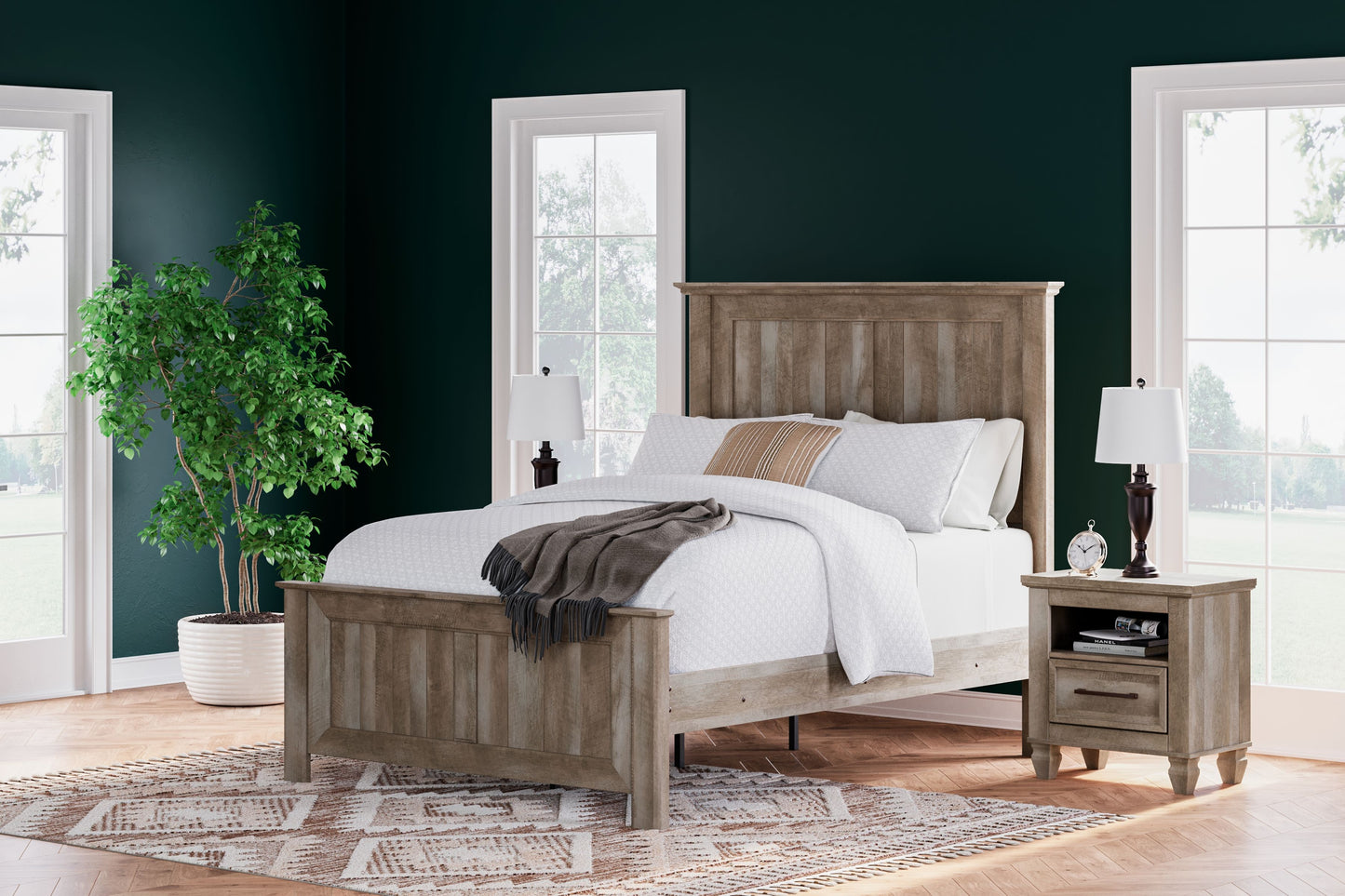 Yarbeck - Pane Bedroom Set