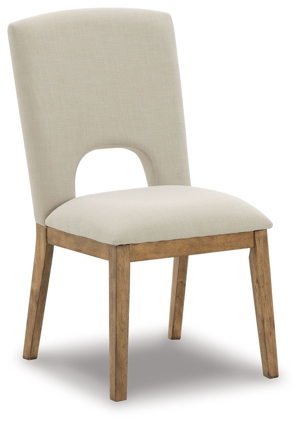 Dakmore - Linen / Brown - Dining Uph Side Chair (Set of 2)