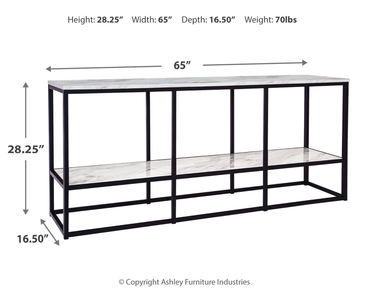 Donnesta - Gray / Black - Extra Large TV Stand