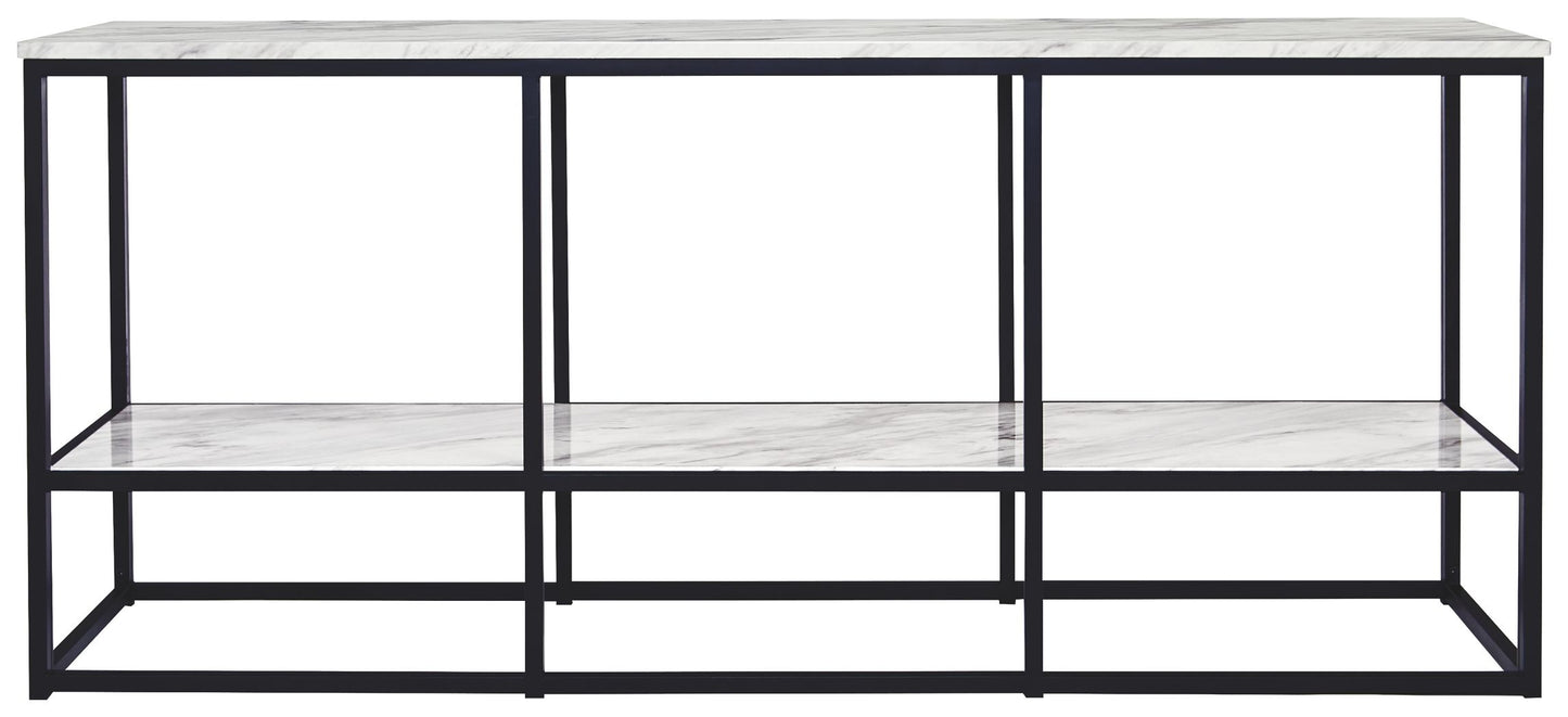 Donnesta - Gray / Black - Extra Large TV Stand