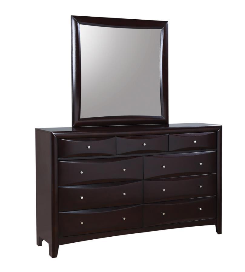 Phoenix - 9-Drawer Dresser  - Deep Cappuccino